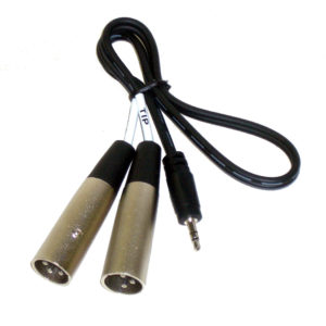 MX-2 Mini to XLR Stereo Y Cable