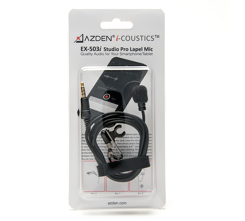 AZDEN Omni-Directional Lapel Lavalier Microphone with TS connector - ALZO  Digital