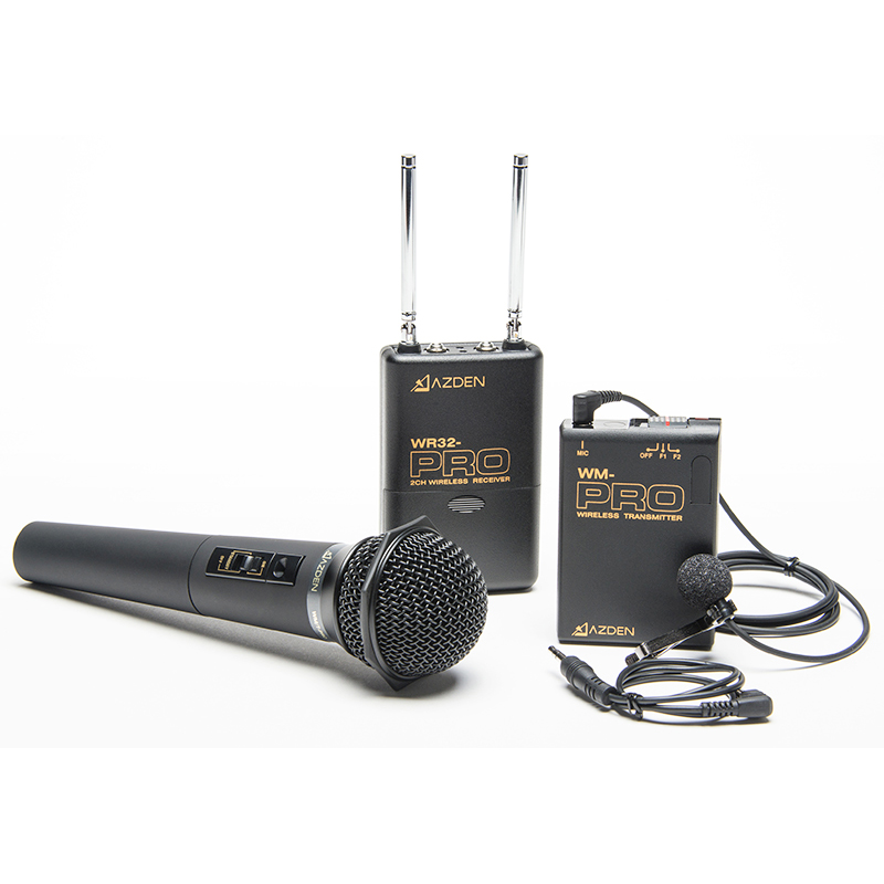 Doelwit bevel salaris WDM-PRO Dual Channel VHF Wireless Microphone Combo - Azden