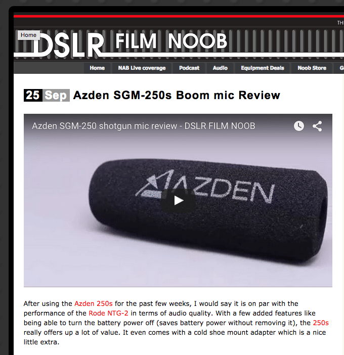You are currently viewing DSLR Film Noob Reviews the SGM-250
